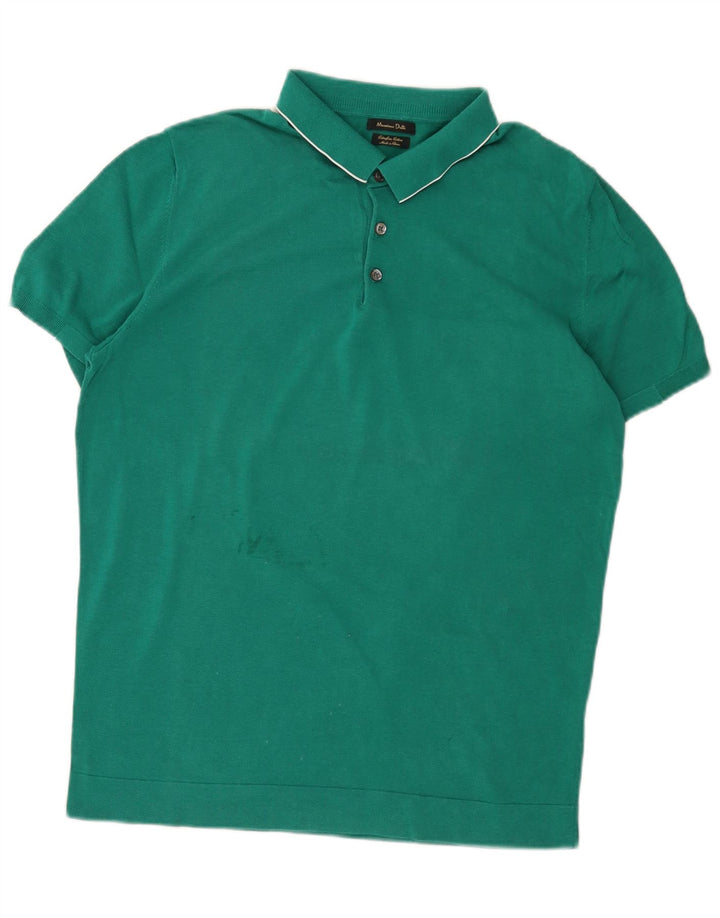 Massimo Dutti Herre Polo Shirt Stor Grøn