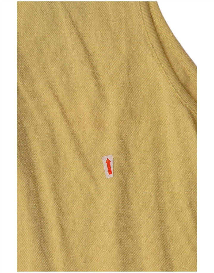 ARMATA DI MARE Womens Sleeveless Shirt IT 46 Large Yellow Cotton