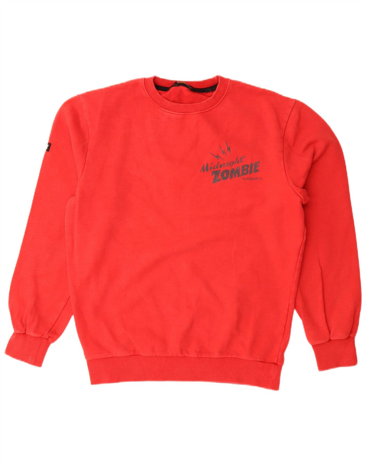 Superdry grafisk sweatshirt til mænd, medium rød