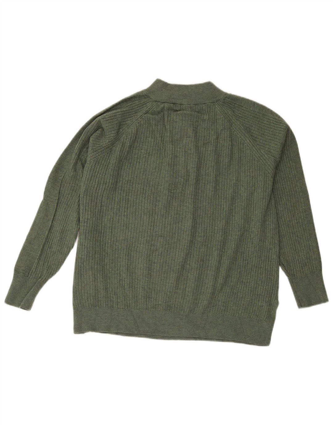 Marks & Spencer Dame sweater med lynlåshals DK 16 Stor Grøn