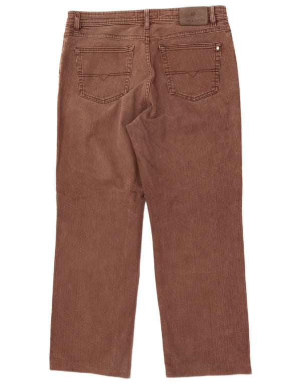 Pierre Cardin Straight Jeans til mænd W38 L29 brun bomuld