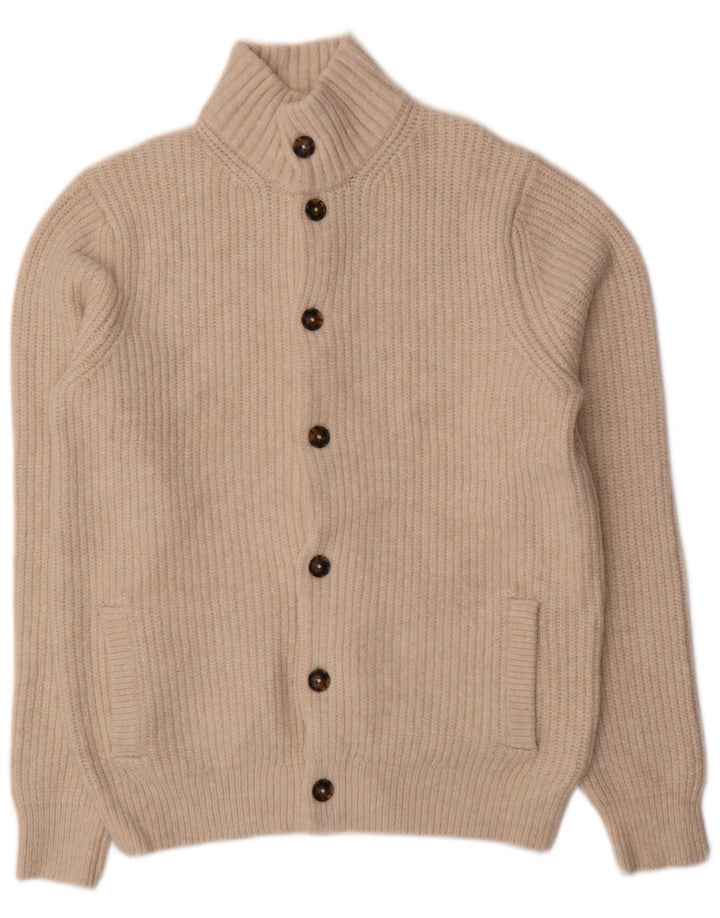 Marks & Spencer Herre cardigan sweater Medium Beige Uld