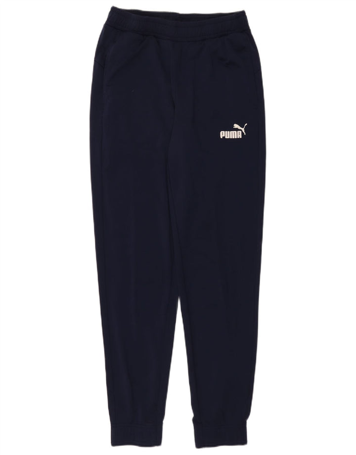 Puma træningsdragt til kvinder Joggers UK 12 Medium Navy Blue Polyester