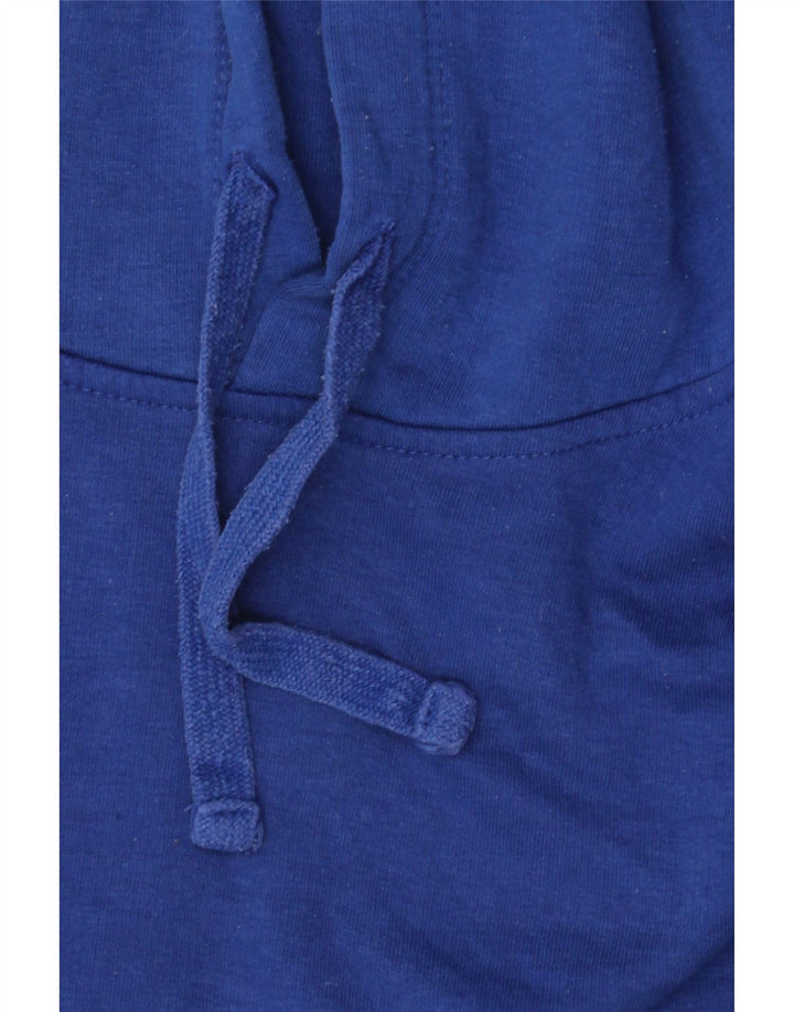 Zara Dame Oversized Hoodie Jumper UK 14 Medium Blue Bomuld