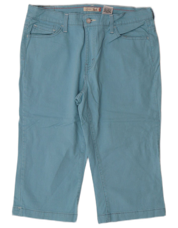 Levi's Womens 515 Capri Jeans US 12 Large W34 Blue Cotton Classic