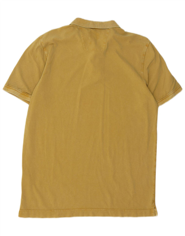 Camel Active Herre Raw Dyed Polo Shirt Stor gul bomuld