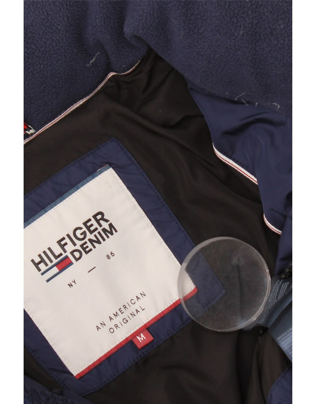 Tommy Hilfiger Herre polstret jakke UK 38 Medium Navy Blue Nylon