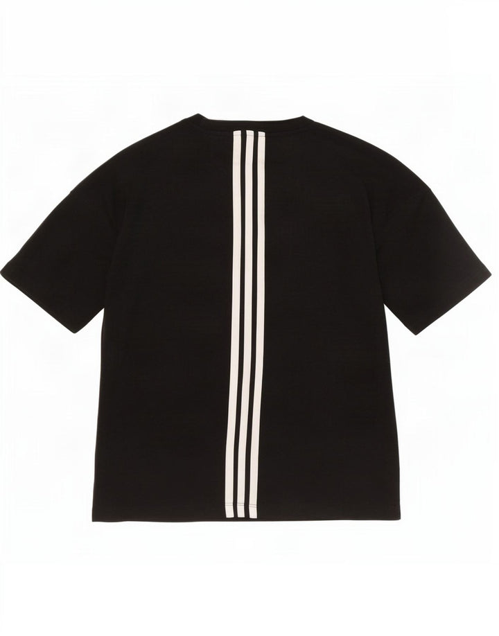 Adidas Oversized T-Shirt Top UK 4/6 XS Grå Polyester til kvinder