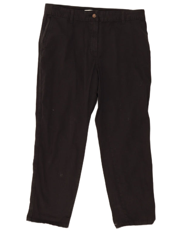 Marks & Spencer Lige Chinobukser til kvinder UK 14 Large W36 L27 Sort