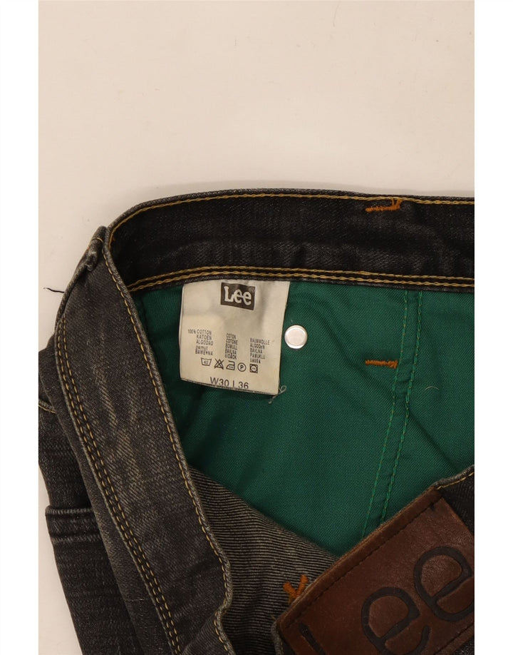 LEE Straight Jeans til mænd W30 L27 Sort bomuld