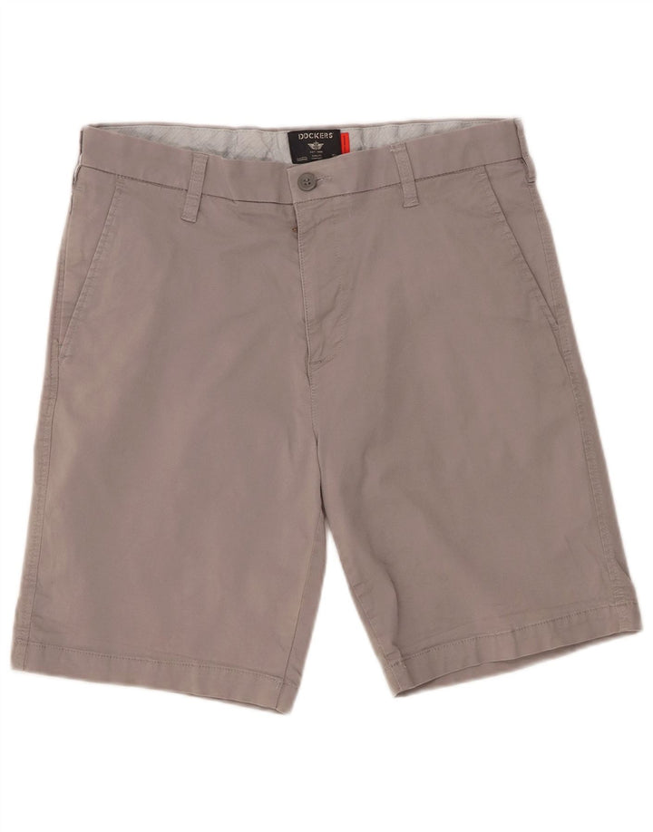DOCKERS Chino-shorts til mænd W32 mellemgrå bomuld
