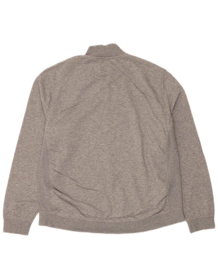 Penguin Herre Zip Neck Sweatshirt Jumper XL Grå Bomuld