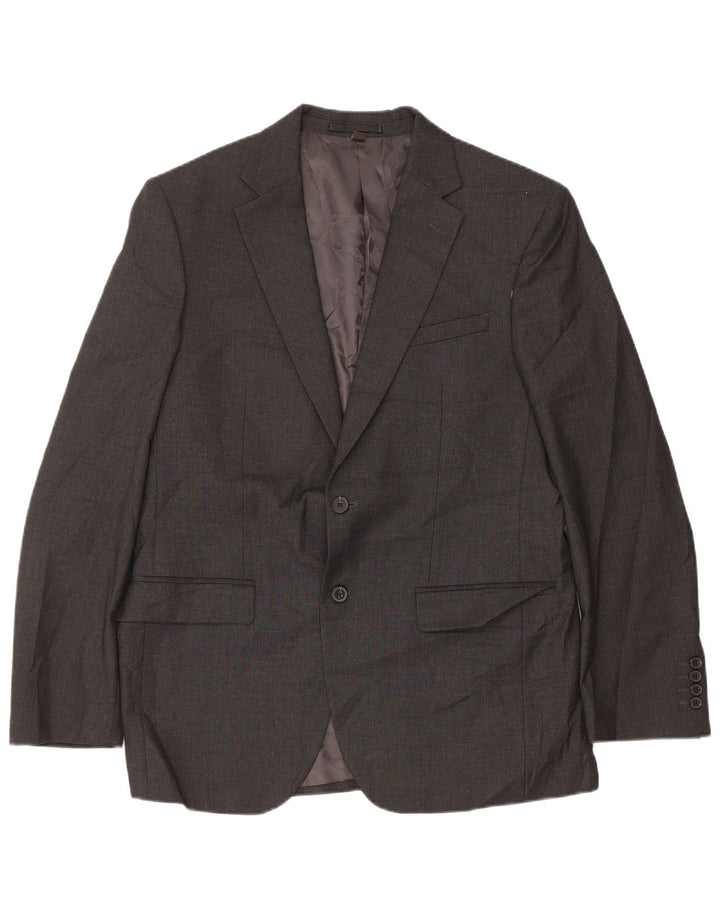 Marks & Spencer Herre 2-knaps blazerjakke UK 40 Medium Grey Polyester