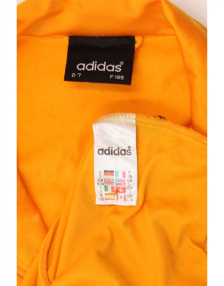 Adidas Træningsdragt til mænd Topjakke UK 42/44 Stor gul polyester