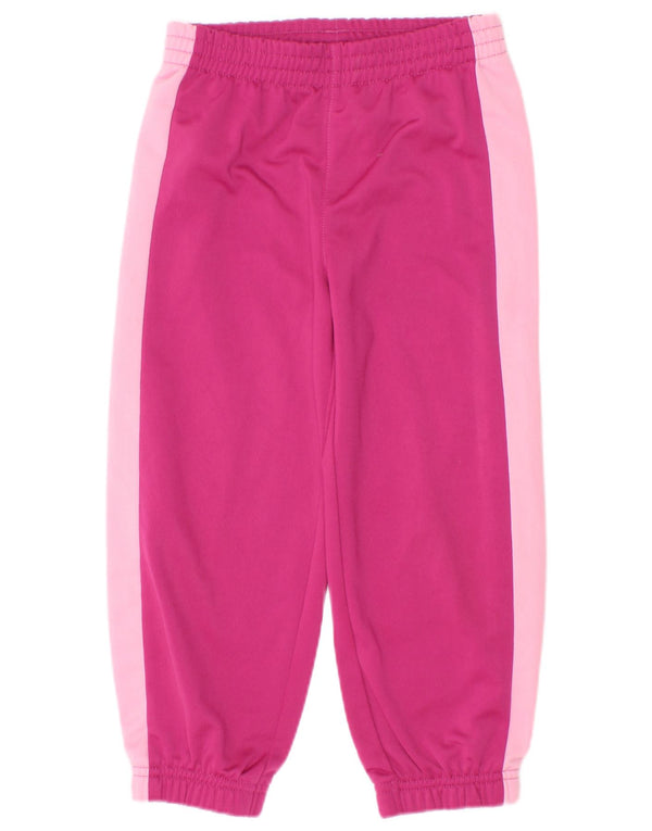 Puma Girls Grafisk træningsdragt Bukser Joggers 2-3 år Pink Colourblock