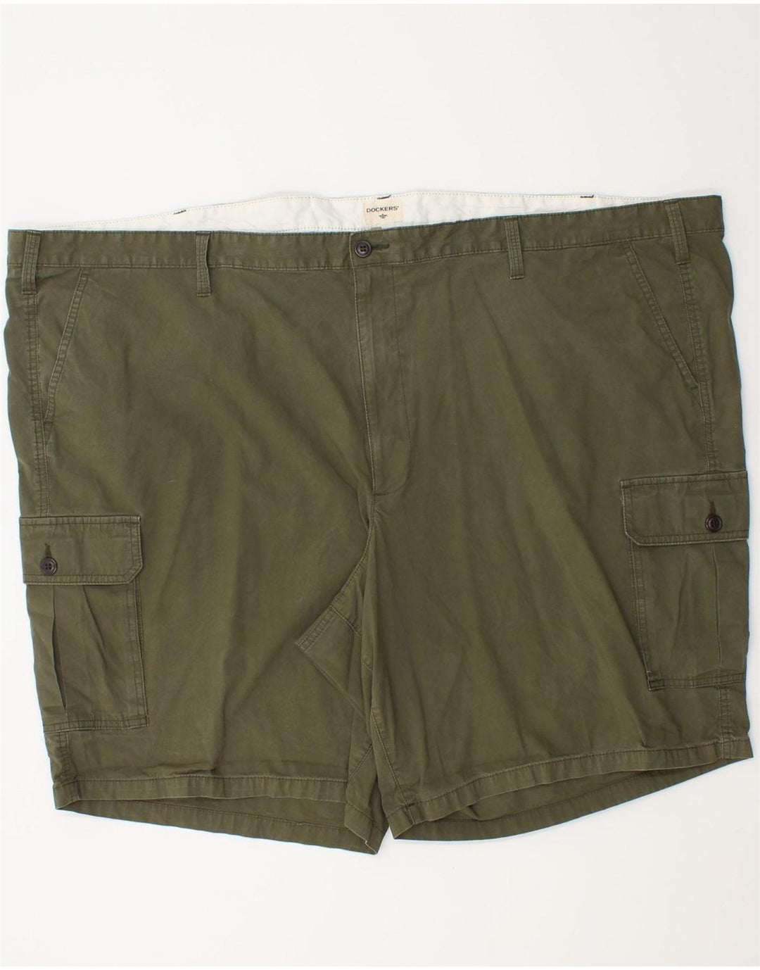 DOCKERS Herre Cargo Shorts W58 6XL Khaki Bomuld