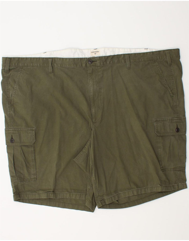DOCKERS Herre Cargo Shorts W58 6XL Khaki Bomuld
