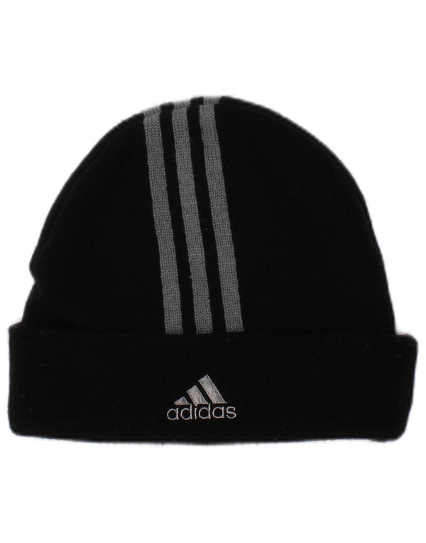 Adidas Strik Beanie Hat One Size sortstribet polyester