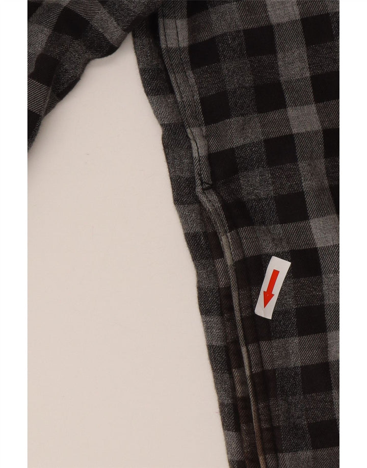Marks & Spencer Herre Regular Fit Overshirt Flanellskjorte XL Grå Gingham