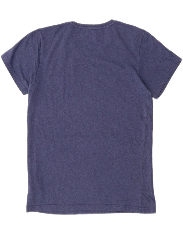 Adidas Mens Chelsea FC Graphic T-Shirt Top Medium Navy Blue Flecked Cotton