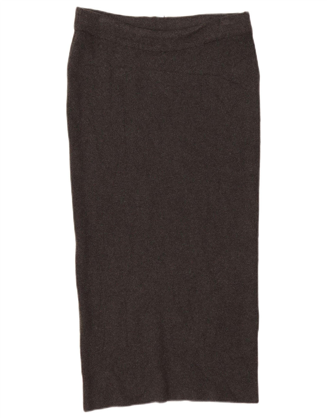 Zara damestrikket lige nederdel Medium W28 Grå viskose