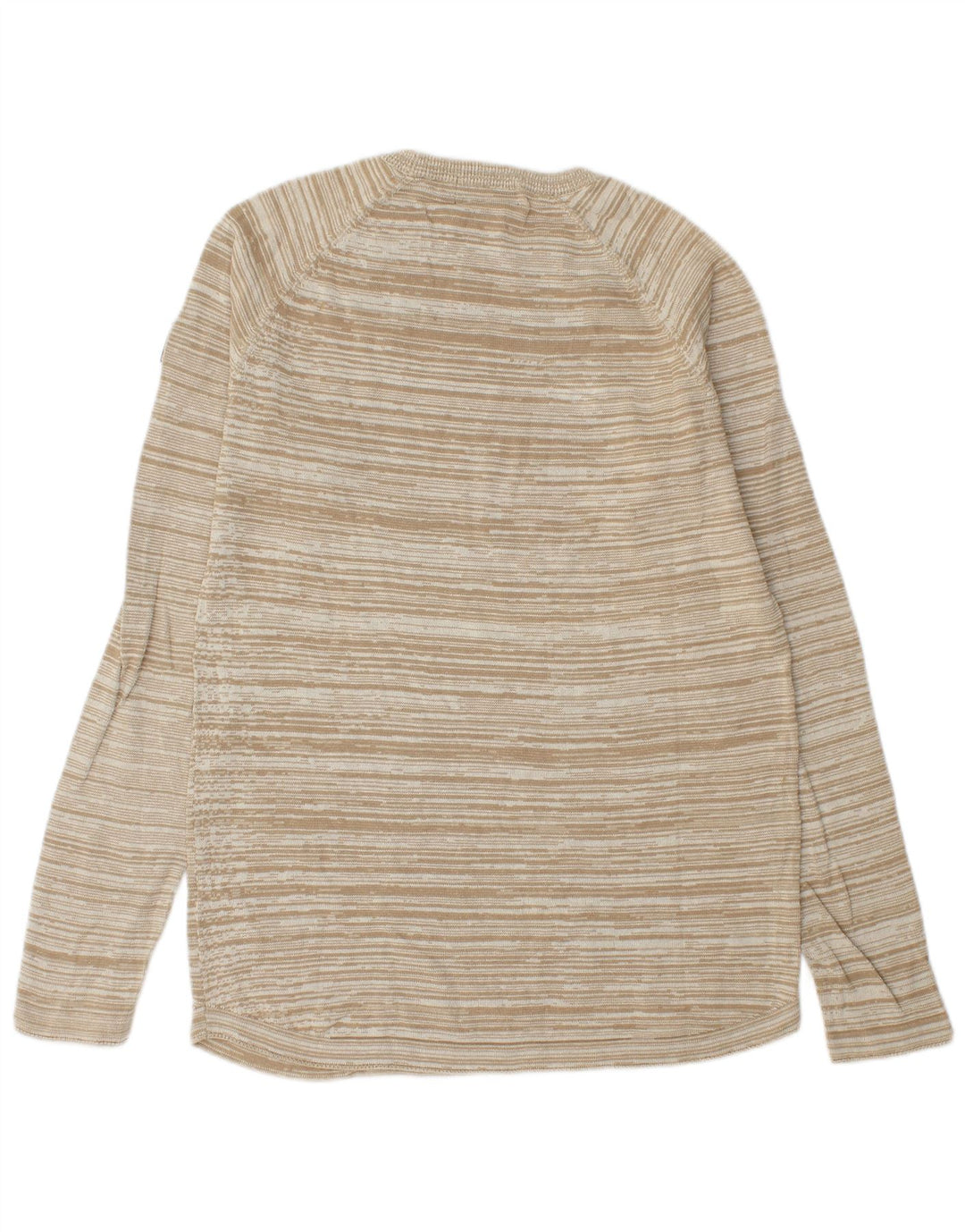 G-Star Herre trøjetrøje med rund hals, lille beige stribet bomuld