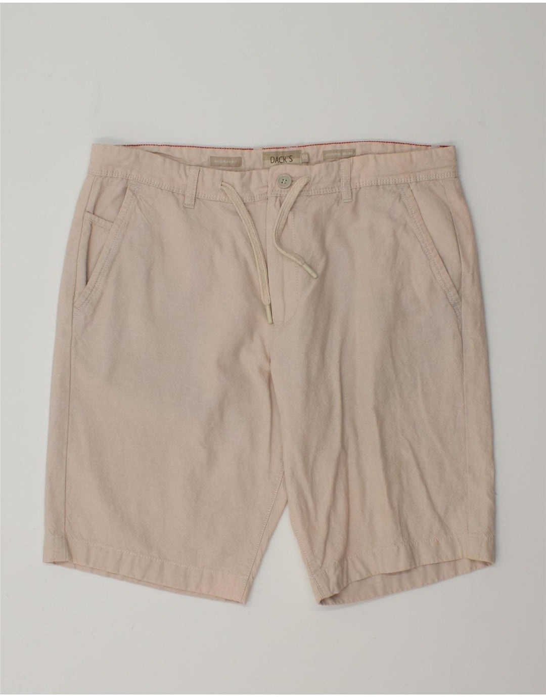 DACK'S Mens Regular Fit Chino Shorts IT 50 Large W35  Beige Cotton Vintage Dack's and Second-Hand Dack's from Messina Hembry 
