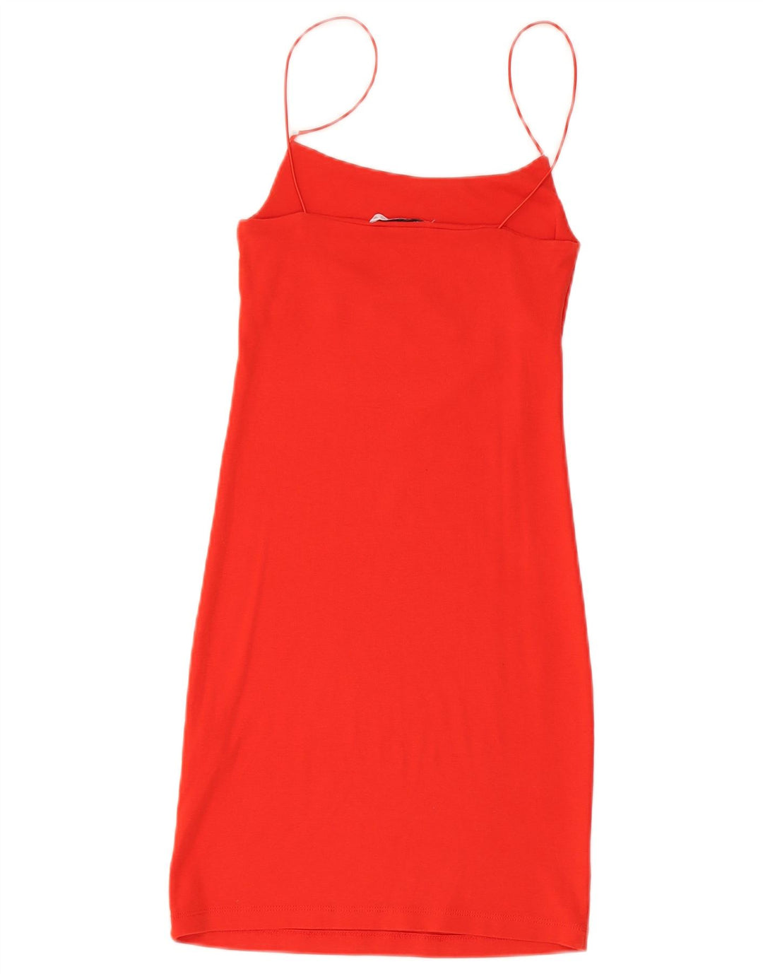 Zara Dame Slip Dress UK 12 Medium Rød Bomuld