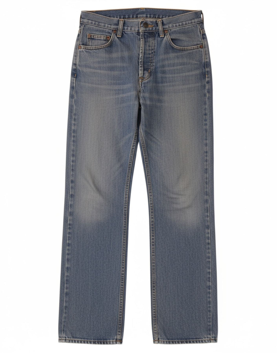 LEE Mens Seattle Straight Jeans W30 L34 Blue Cotton