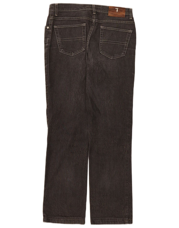 Trussardi Womens Straight Jeans W30 L30 Grey Cotton