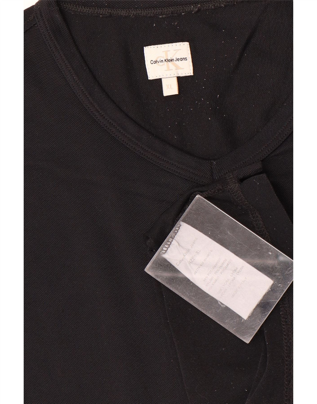 Calvin Klein Jeans Herre T-Shirt Top XL Sort Polyamid