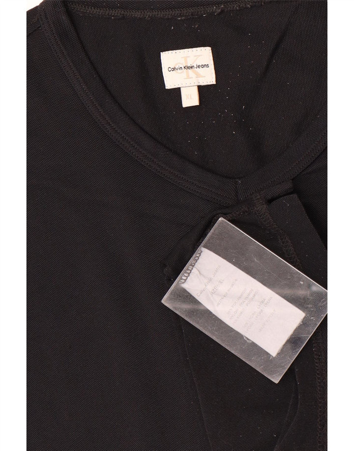 Calvin Klein Jeans Herre T-Shirt Top XL Sort Polyamid
