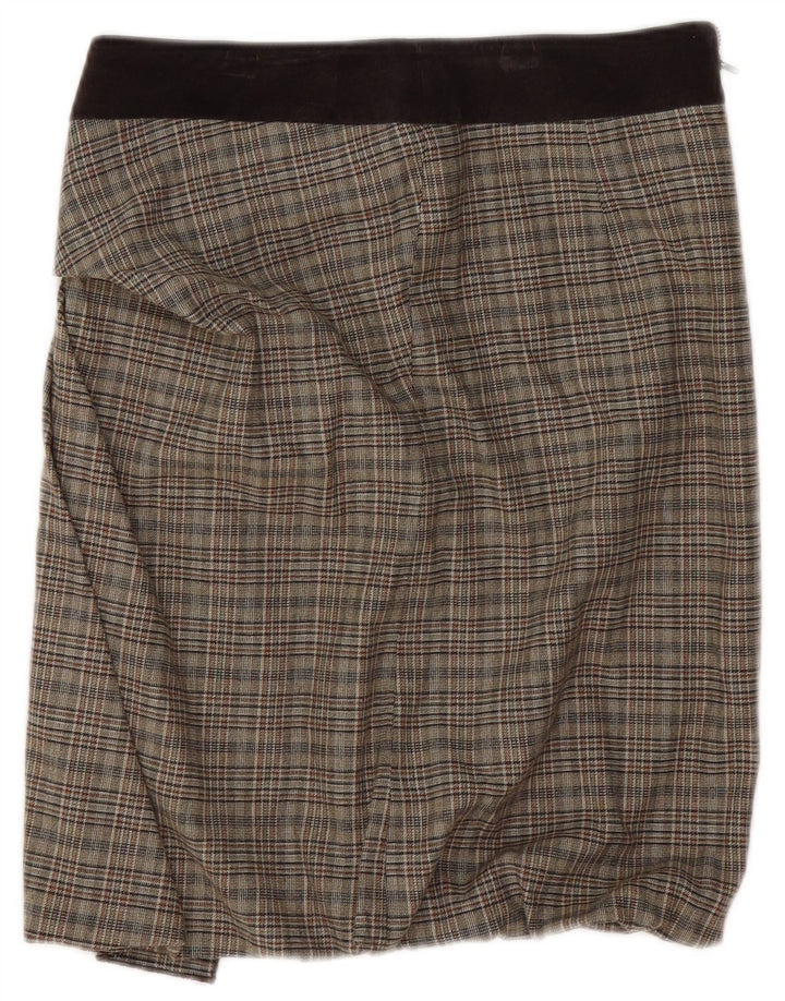 Max & Co. Mininederdel til kvinder UK 8 Small W28 brun ternet