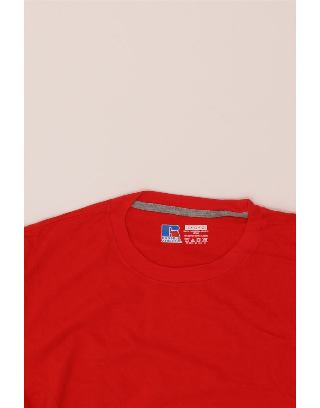 RUSSELL ATHLETIC Mens T-Shirt Top Large Red Cotton Vintage Russell Athletic and Second-Hand Russell Athletic from Messina Hembry 