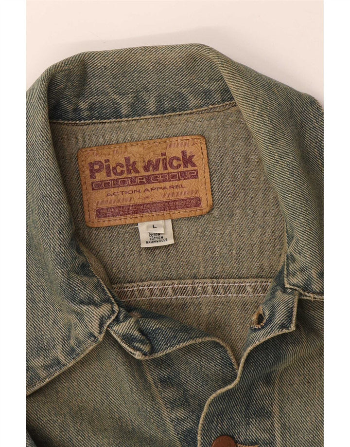 Pickwick Dame denimjakke UK 14 Stor Blå Bomuld