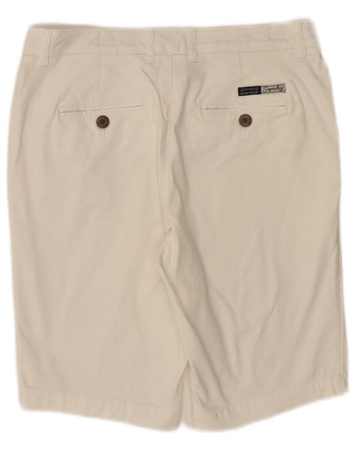 Superdry Regular Chino Shorts UK 10 Small W30 White