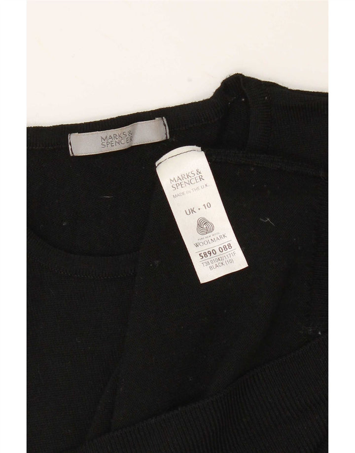 Marks & Spencer Dame sweater med rund hals DK 10 Lille sort uld