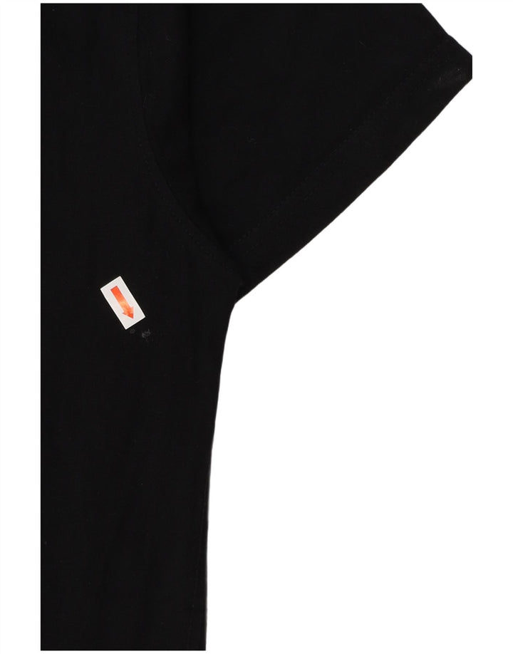 JOE BROWNS Grafisk T-shirt top til mænd UK 39/41 Medium Sort bomuld