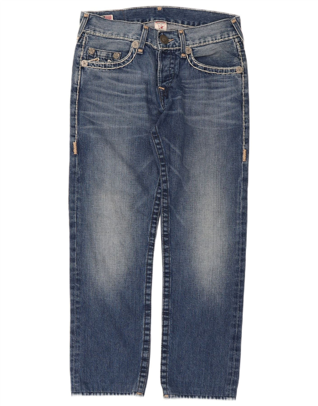 True Religion Lige jeans til kvinder W31 L28 blå bomuld