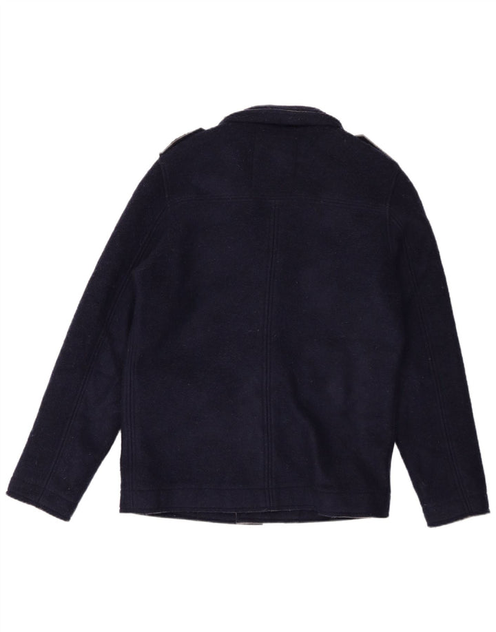 Rifle Herre Military Jacket UK 40 Large Navy Blue Polyester
