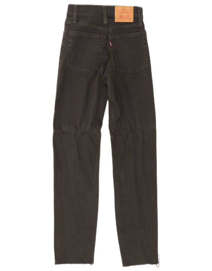 Levi's Slim Jeans til kvinder W24 L27 sort bomuld