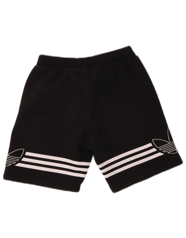 Adidas drenge grafiske sportsshorts 9-10 år sort bomuld