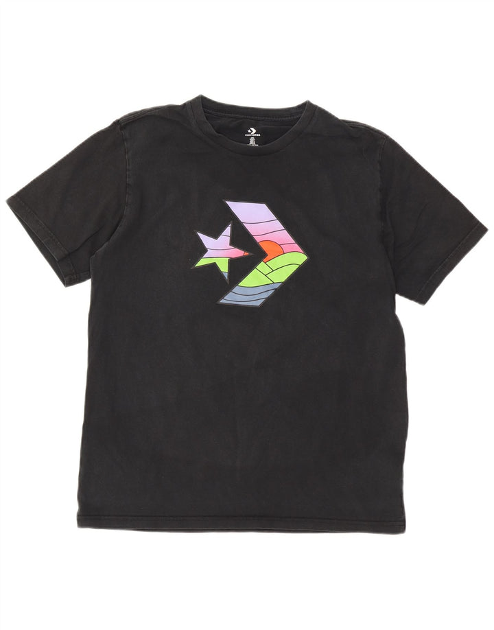 Converse Herre grafisk T-shirt Top Stor sort bomuld
