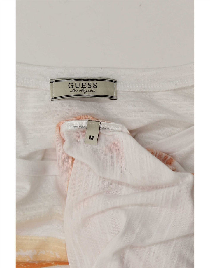 Guess T-shirt top til kvinder DK 14 Mellem hvid stribet
