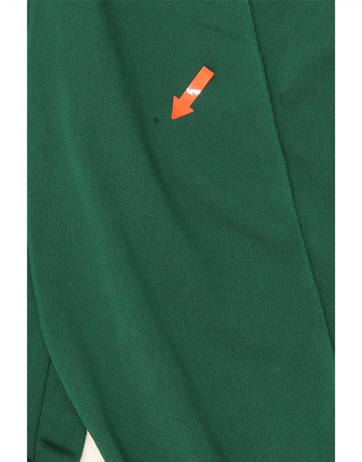 Adidas træningsdragt bukser til kvinder UK 14 Medium Green Colourblock Polyester