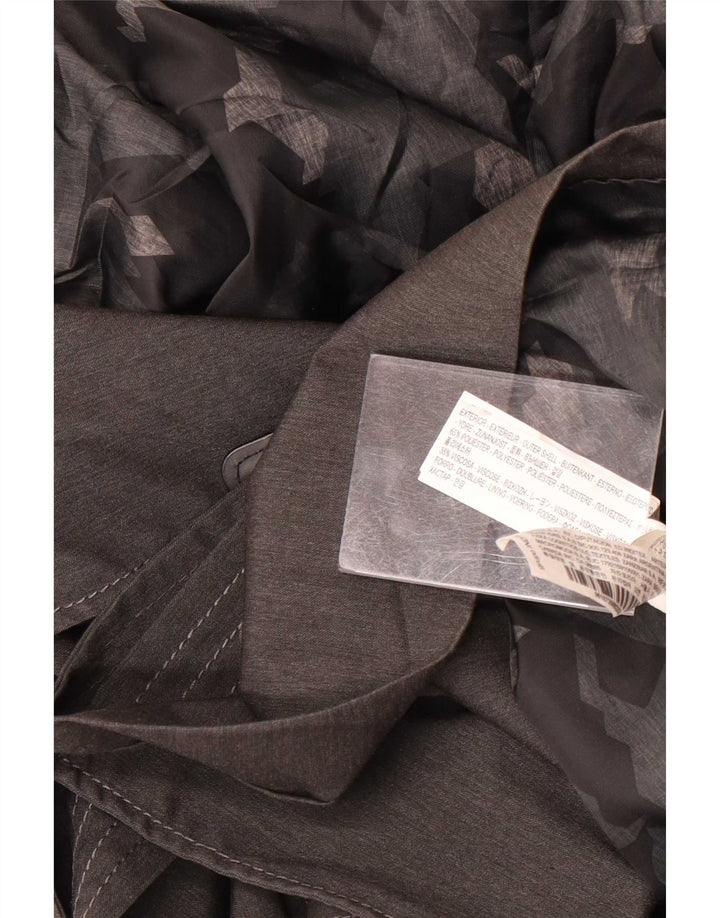 Vintage Trench Coat til mænd UK 36 lille grå polyester