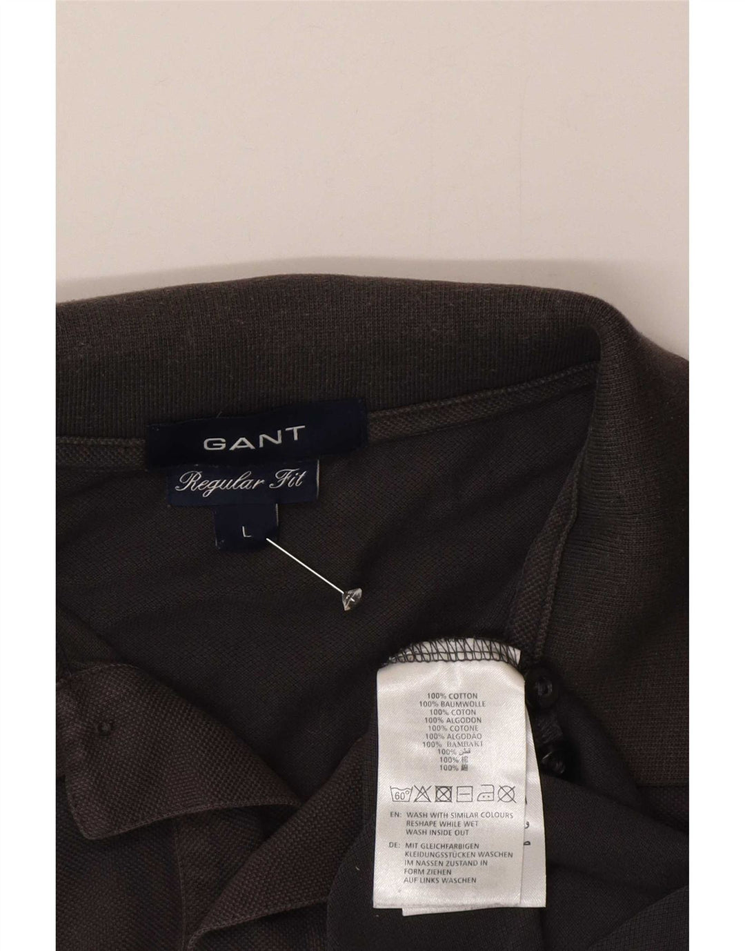 Gant Herre Regular Fit Polo Shirt Stor Grå Bomuld