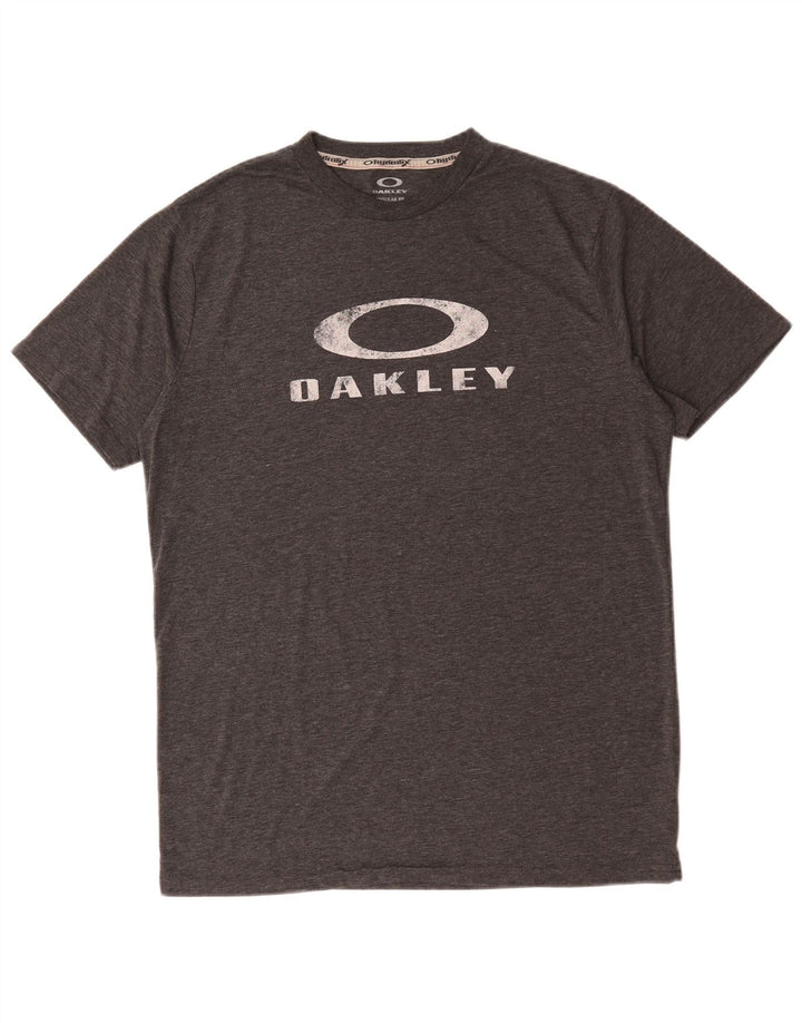 Oakley Herre Regular Fit grafisk T-shirt top mellemgrå