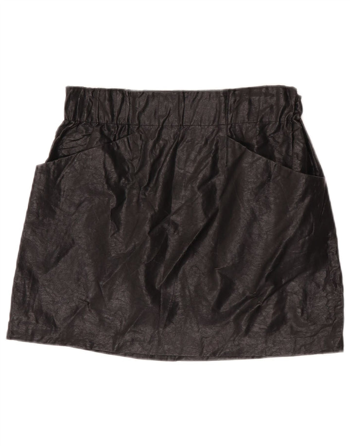 Zara Dame Mini Nederdel Medium W28 Sort Viscose