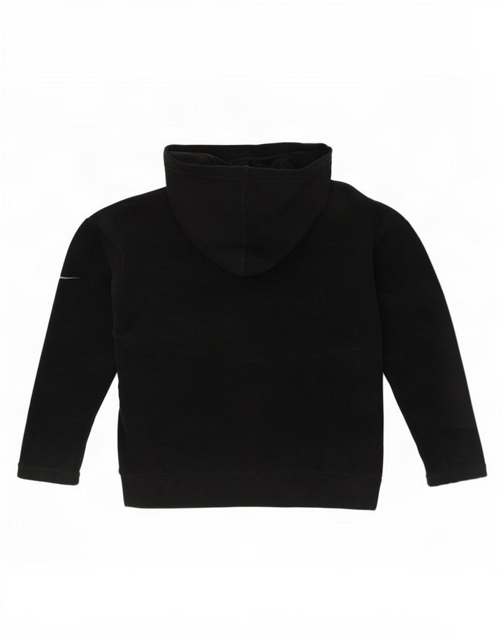 Nike Dame Hætte Oversized Fleece Jumper UK 10 Lille Sort Polyester